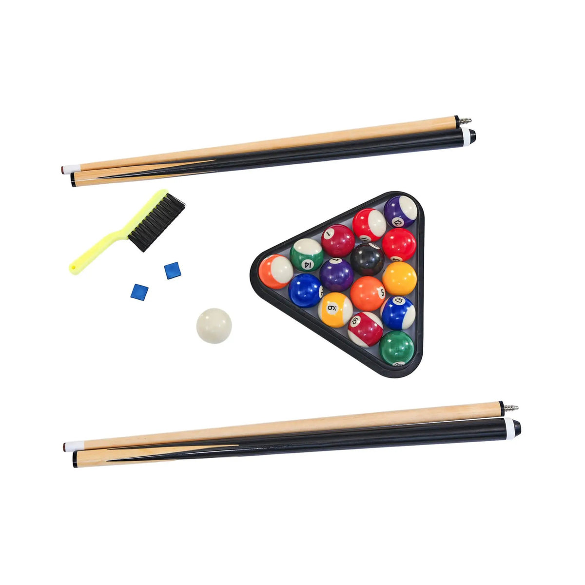 Multifunctional Pool Table | 6FT Wooden Design | Removable Table Tennis Top | Rubber Cushions