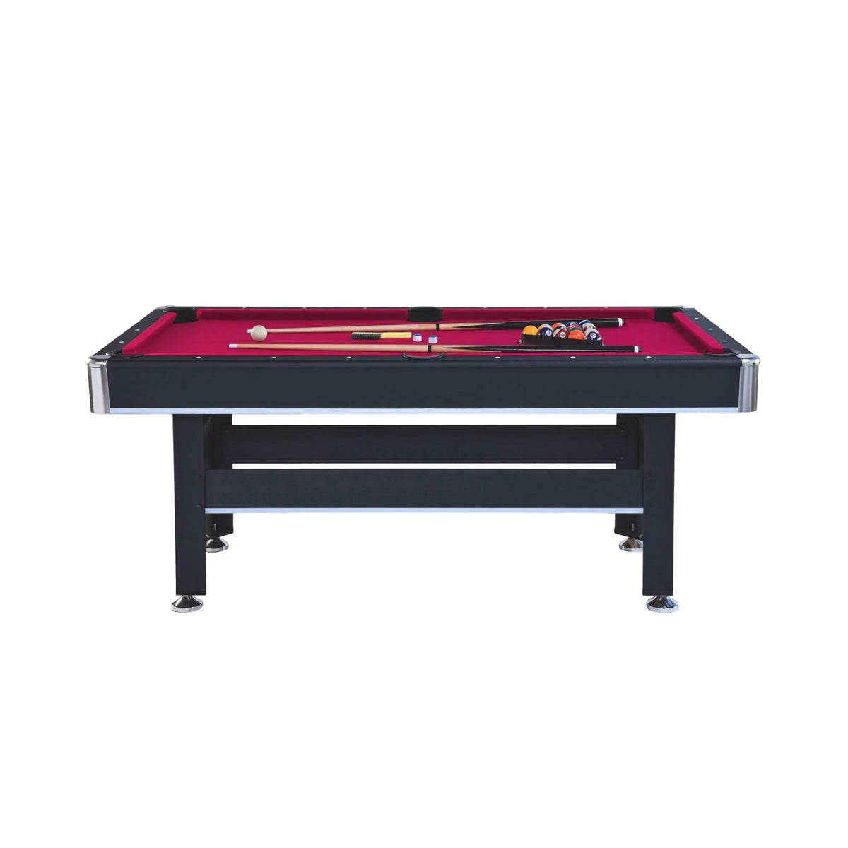 Multifunctional Pool Table | 6FT Wooden Design | Removable Table Tennis Top | Rubber Cushions