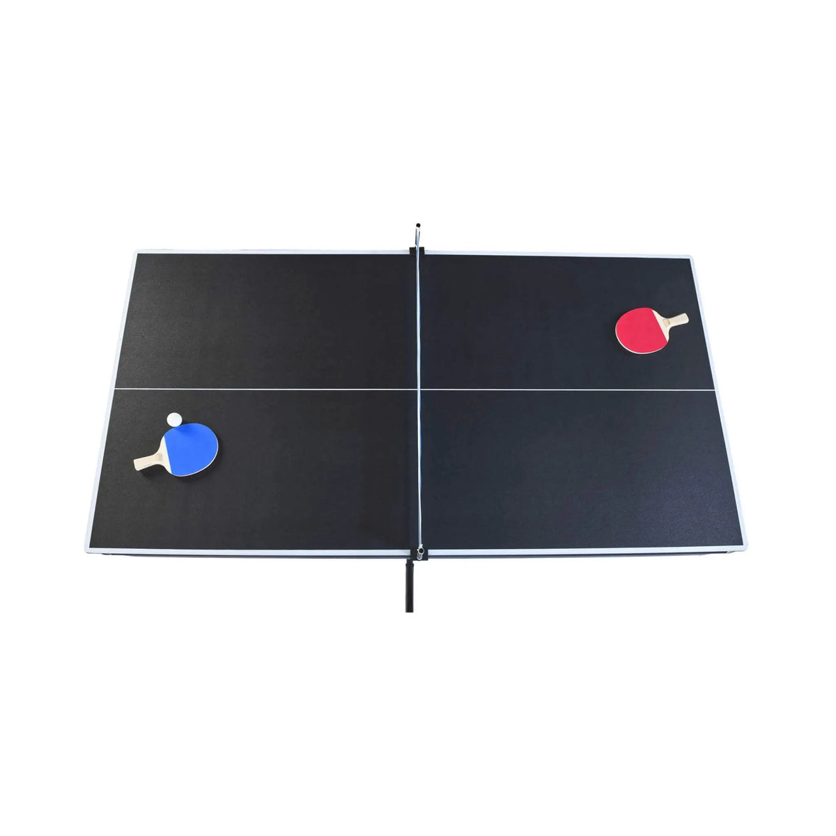 Multifunctional Pool Table | 6FT Wooden Design | Removable Table Tennis Top | Rubber Cushions