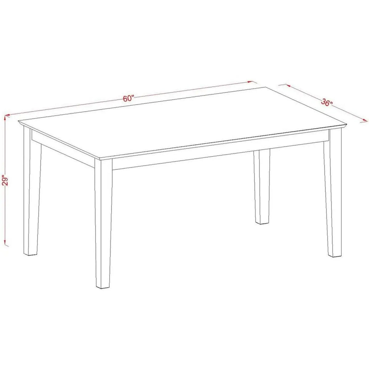 7 Piece Dining Table Set With 6 Chairs Modern Style from PriceLows™