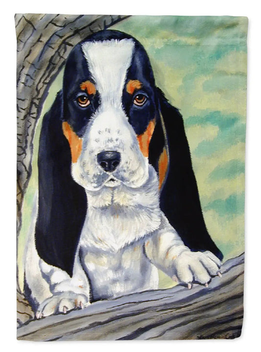 Basset Hound on the branch Garden Flag Mailbox Decorative Yard Banner Outside Patio Artwork for Flower Beds, Garden Size, Multicolor from PriceLows™