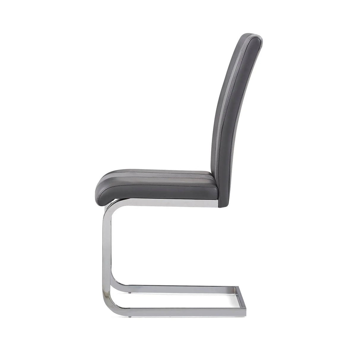 Altis Dining Chairs | Set Of 4 | C-Style Metal Legs | Padded Seats
