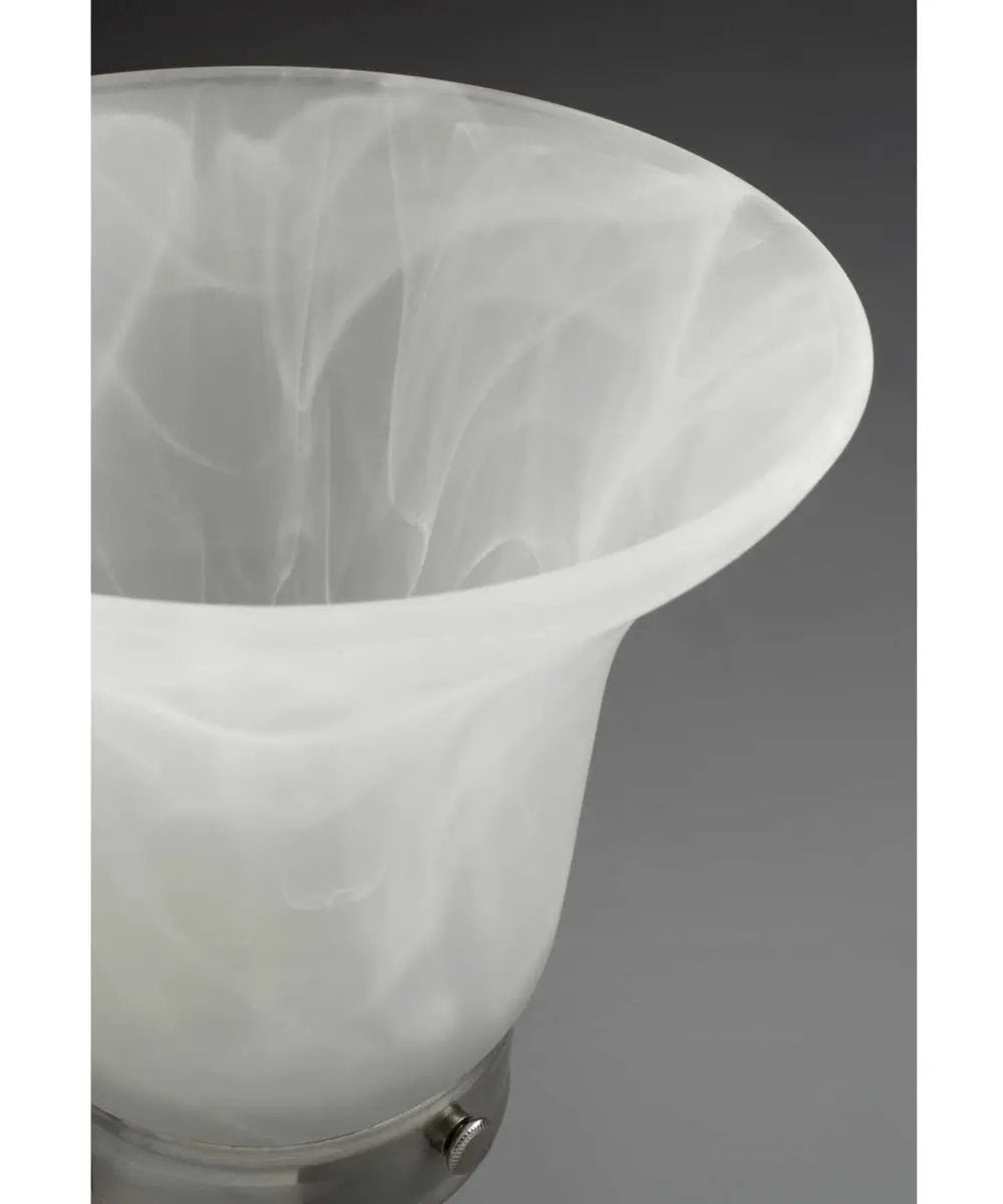 Bath Vanity Light | 3 Light | Brushed Nickel | Etched Alabaster Glass