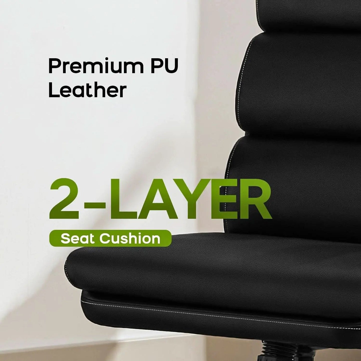 Bonded Leather Office Chair With Flip Up Arms Black from PriceLows™