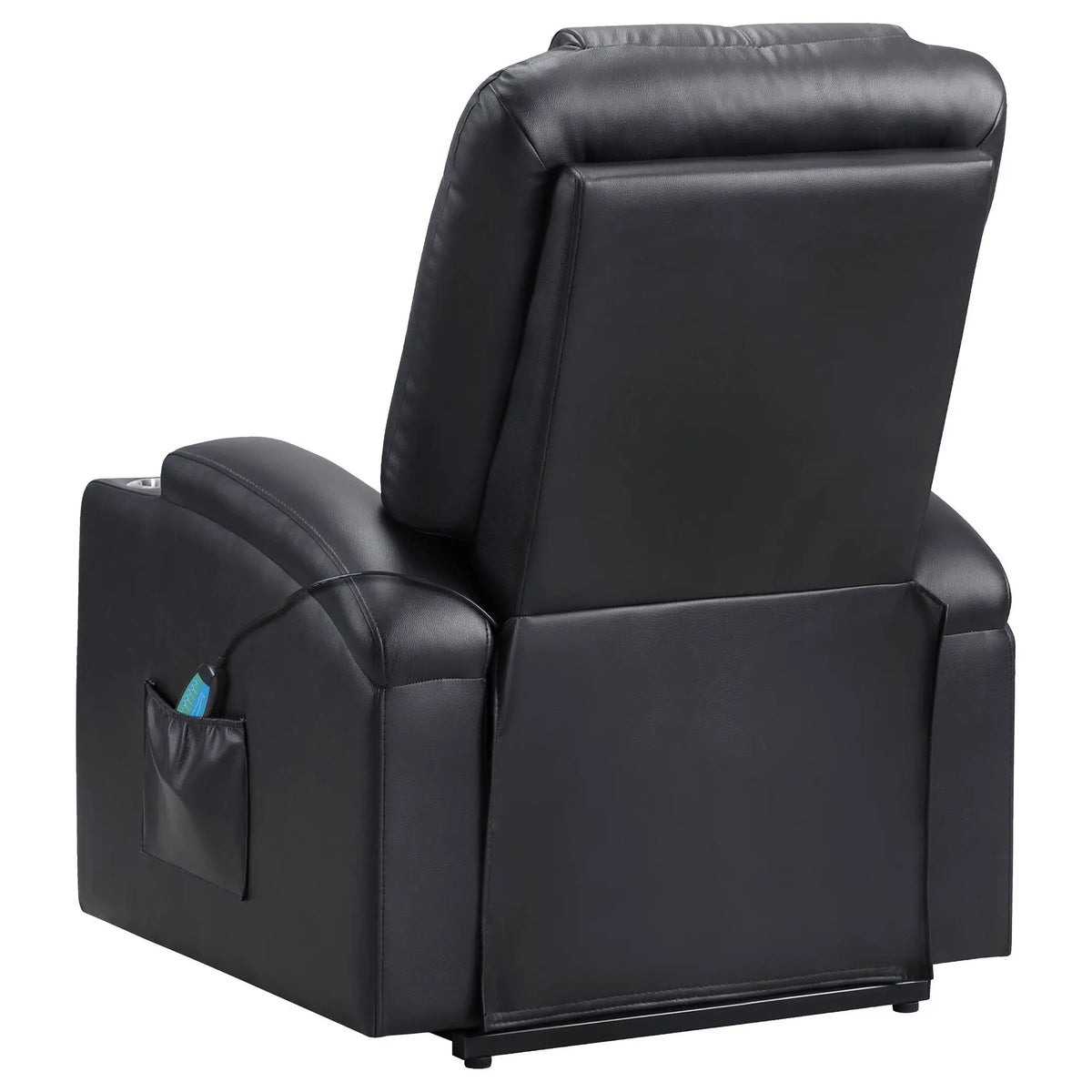 Macklin Power Lift Massage Recliner | Heat And Massage | Dual Cupholders | Smooth Upholstery