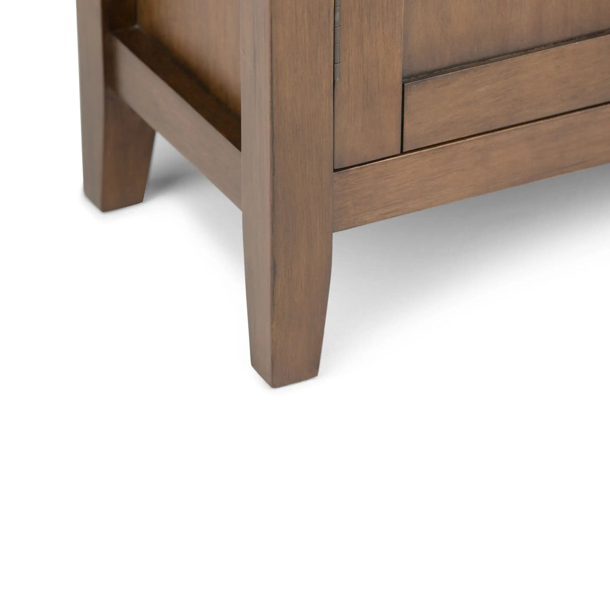 Redmond Low Storage Cabinet | Handcrafted Solid Wood | Tapered Legs | Two Adjustable Shelves