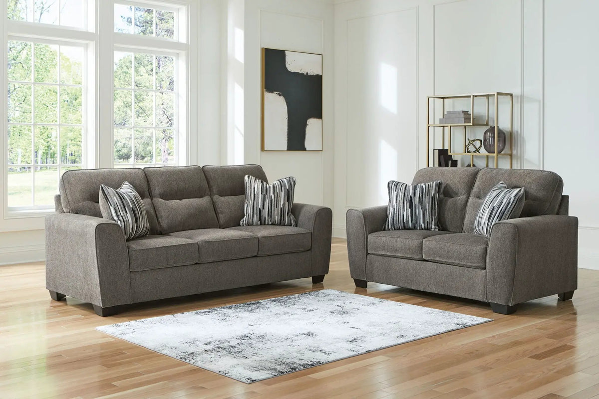 Olten Living Room Set | Contemporary Design | Neutral Upholstery | 2 Piece
