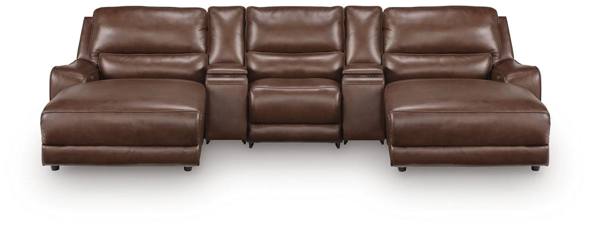 DeepWakes Power Reclining Sectional | Chaise Included | Ultra-Stylish Design | 130 Inch Length