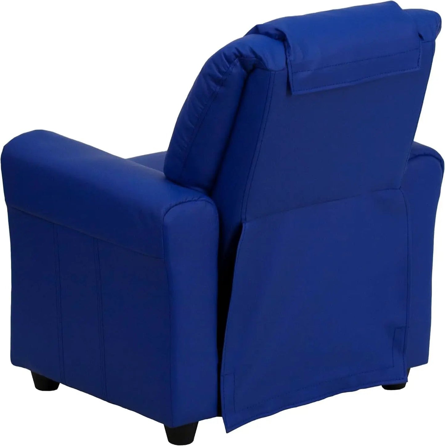 Vana Vinyl Kids Recliner Blue With Cup Holder And Headrest from PriceLows™