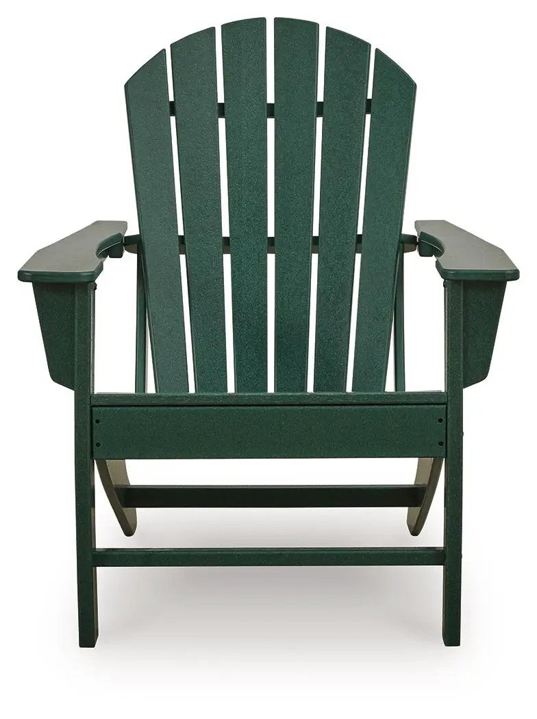Sundown Shores Adirondack Chair | Green | 22.38 Inch Seat Width | 17.88 Inch Seat Depth