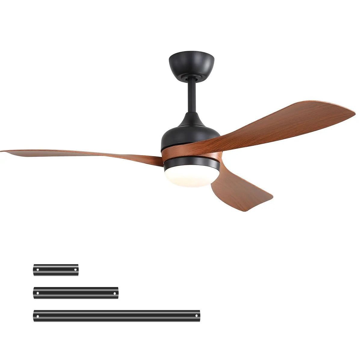 3-Blade Ceiling Fan | 52 Inch Span | Reversible DC Motor | Remote And 3 Downrods