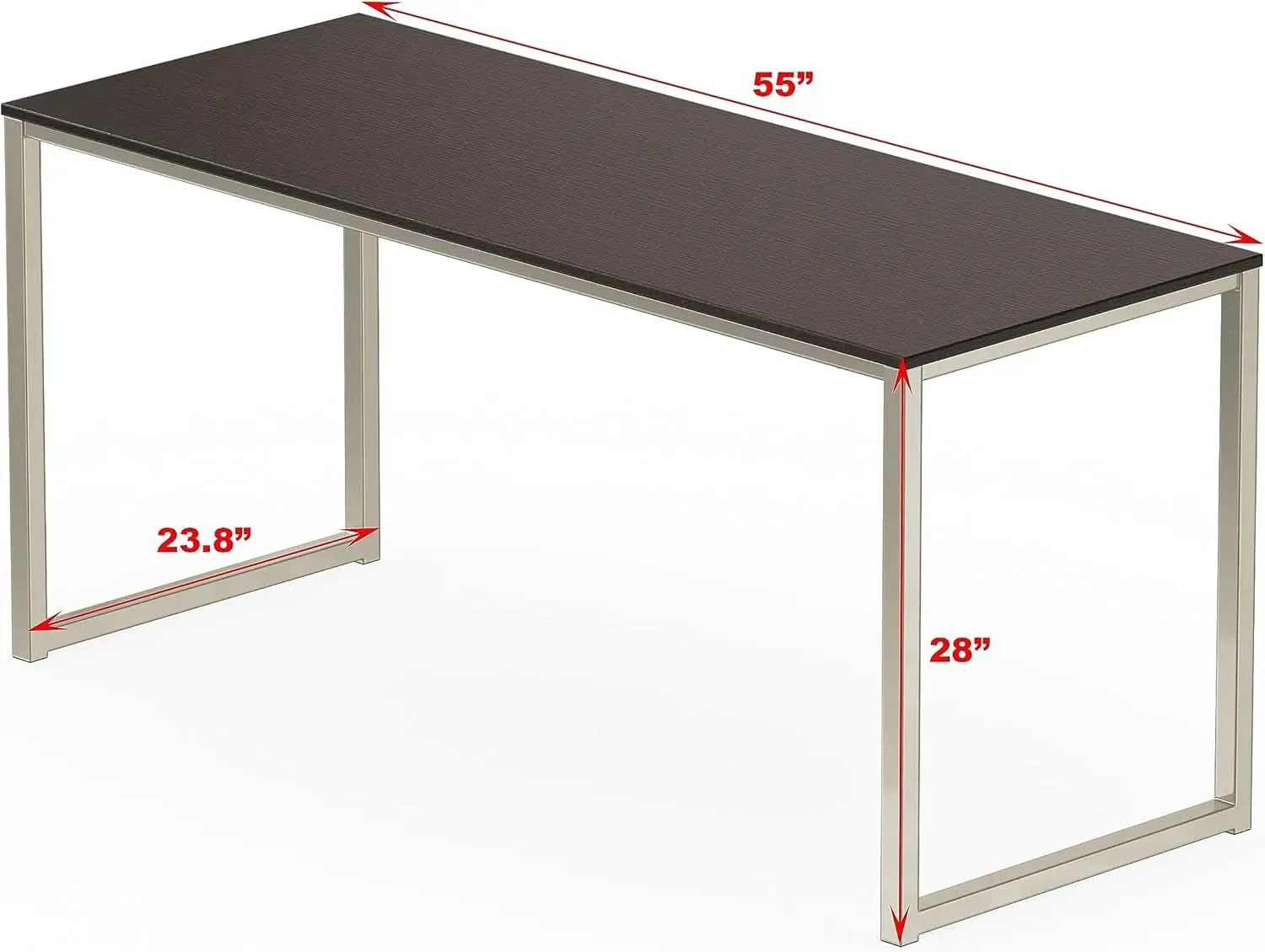 55-Inch Espresso Computer Desk For Office 24-Inch Depth from PriceLows™
