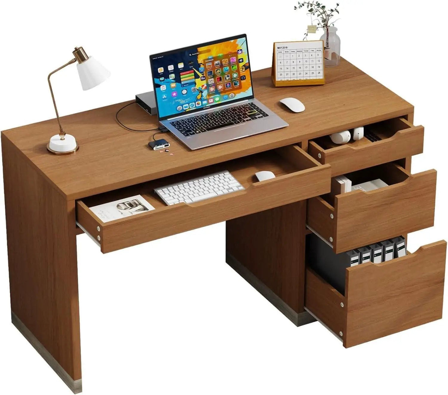 Espresso Forty Eight Inch Desk For Small Home Office from PriceLows™