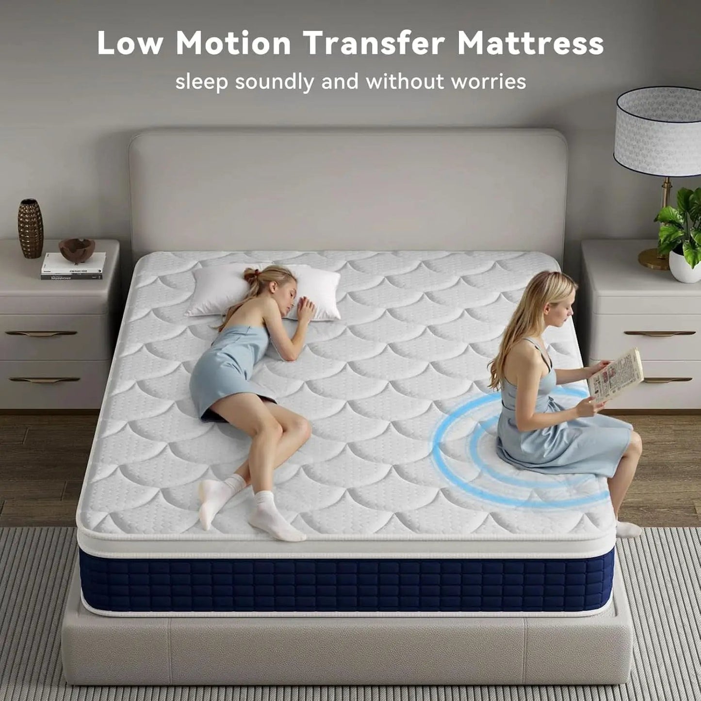 Queen Hybrid Mattress Gel Memory Foam Certipur US Certified from PriceLows™
