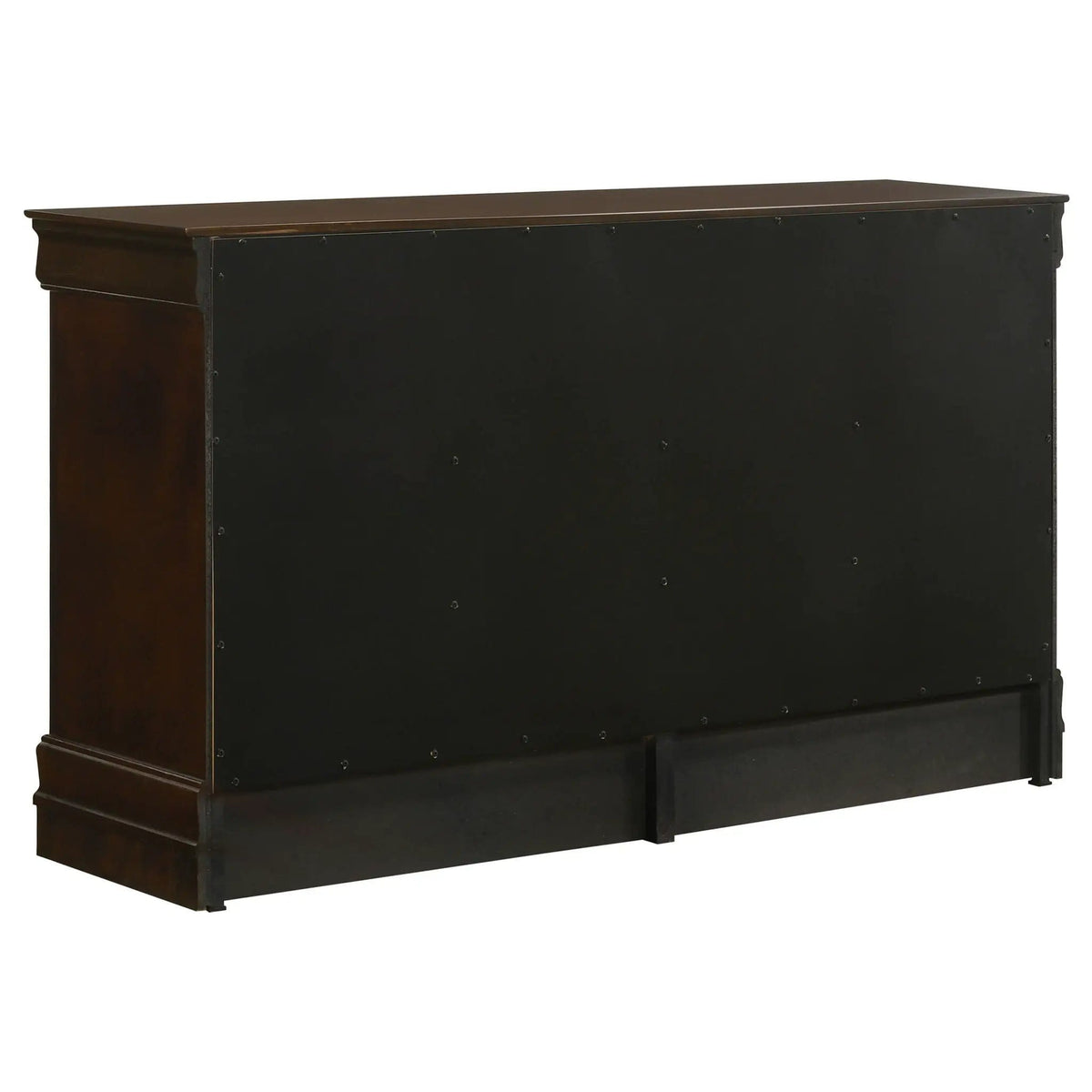 Louis Philippe 6-drawer Dresser | 58.25 x 15.75 x 33.5 in | Wood | Cappuccino