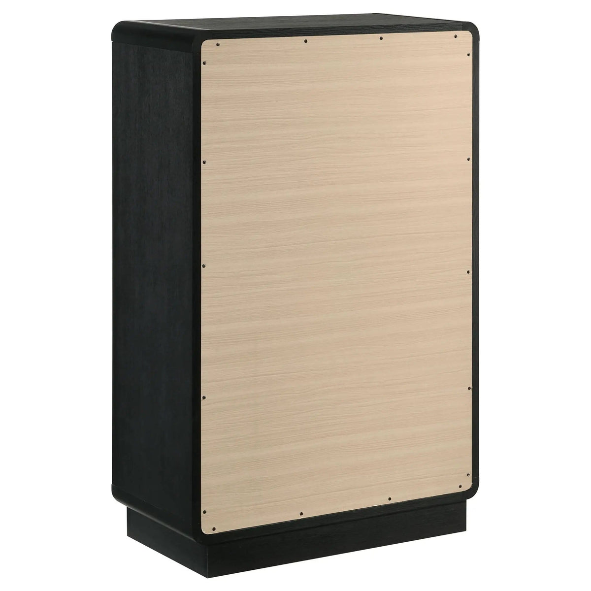 Cavelle 5-drawer Chest of Drawers | 31.5 x 16.75 x 50.75 in | Brass | Black