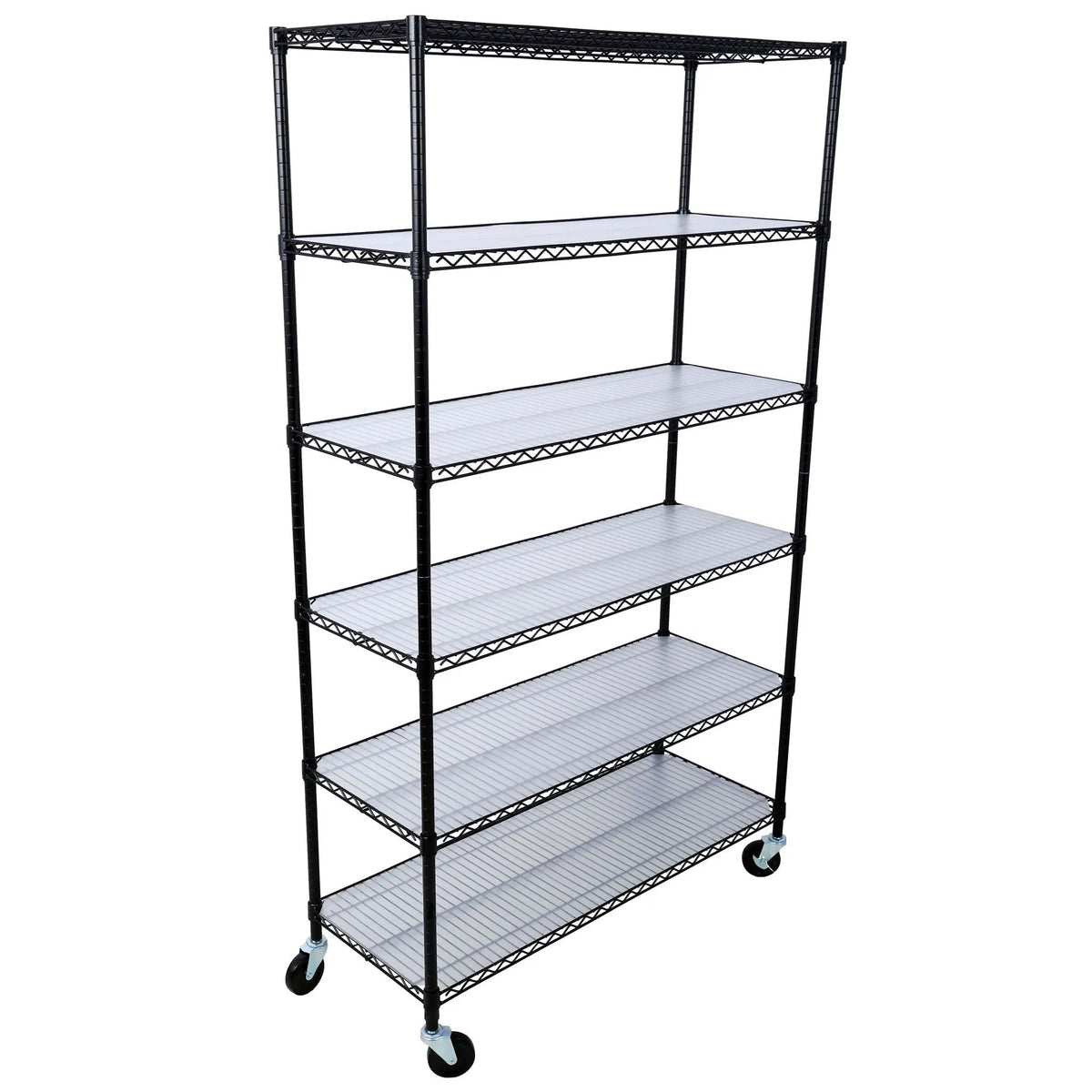 6 Tier Wire Shelving Unit | 6000 Lb Capacity | NSF Metal Rack | Adjustable Shelves