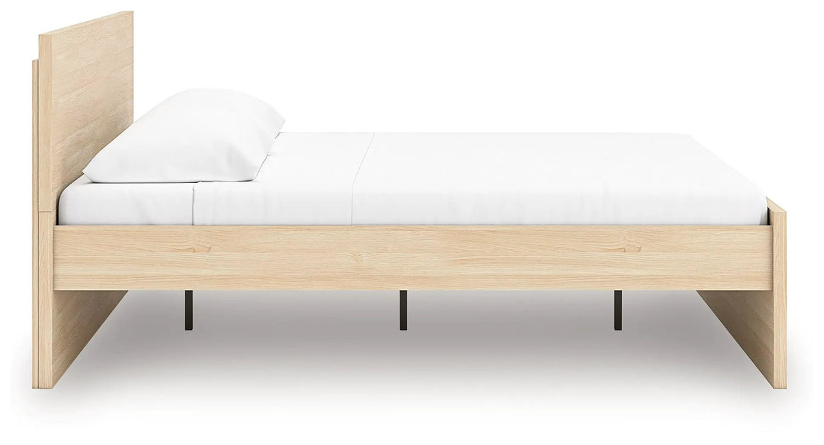 Onita Panel Platform Bed | Minimal Design | Ultra-Clean Lines | Easy-Elegant Solid Finish