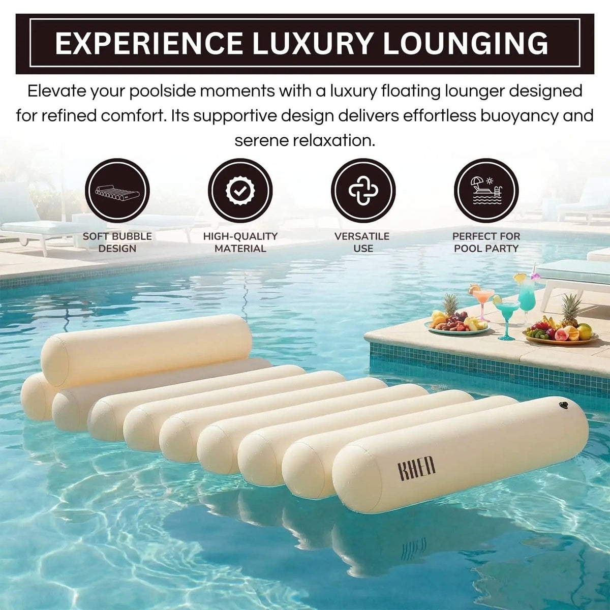 Bubble White Pool Lounger | Home Decor | Gift Ready