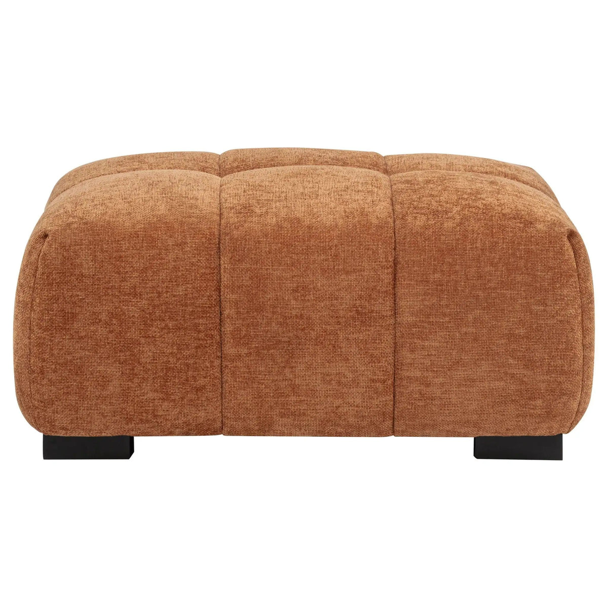 Octavia Upholstered Rectangular Ottoman | 39 x 30.5 x 17.5 in | Living Room Furniture | Orange
