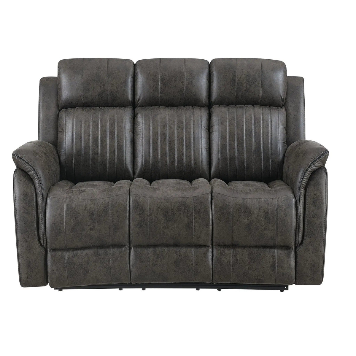 Steban Transitional Style Living Room Set Reclining Sofa & Loveseat | Reclining Sofa & Loveseat | Fabric | Living Room