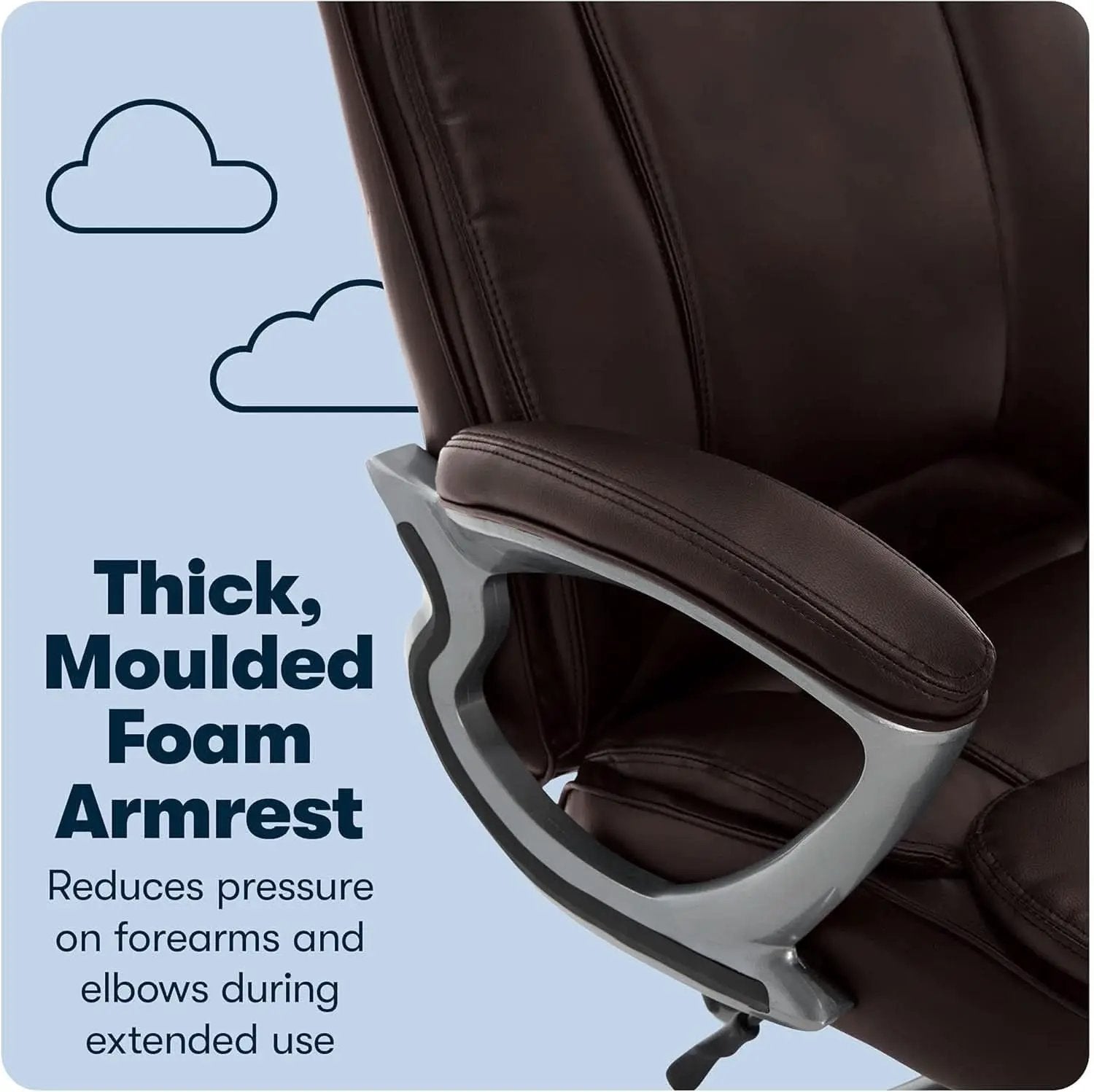 Fairbanks Big And Tall High Back Executive Office Chair With Layered Pillows from PriceLows™
