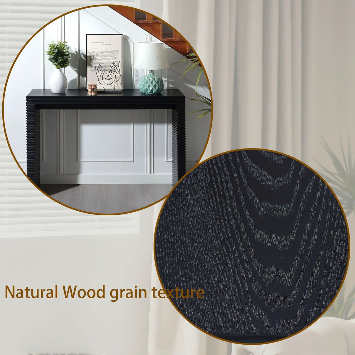Modern Console Table | 2 Pieces | Wood | Living Room
