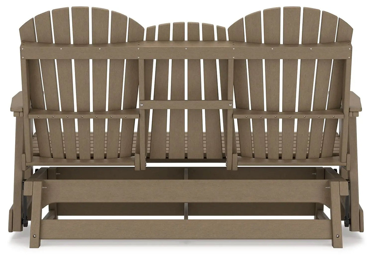 Hyland Wave Glider Loveseat | Adirondack-Inspired Design | 67 Inch Width | Outdoor Seating