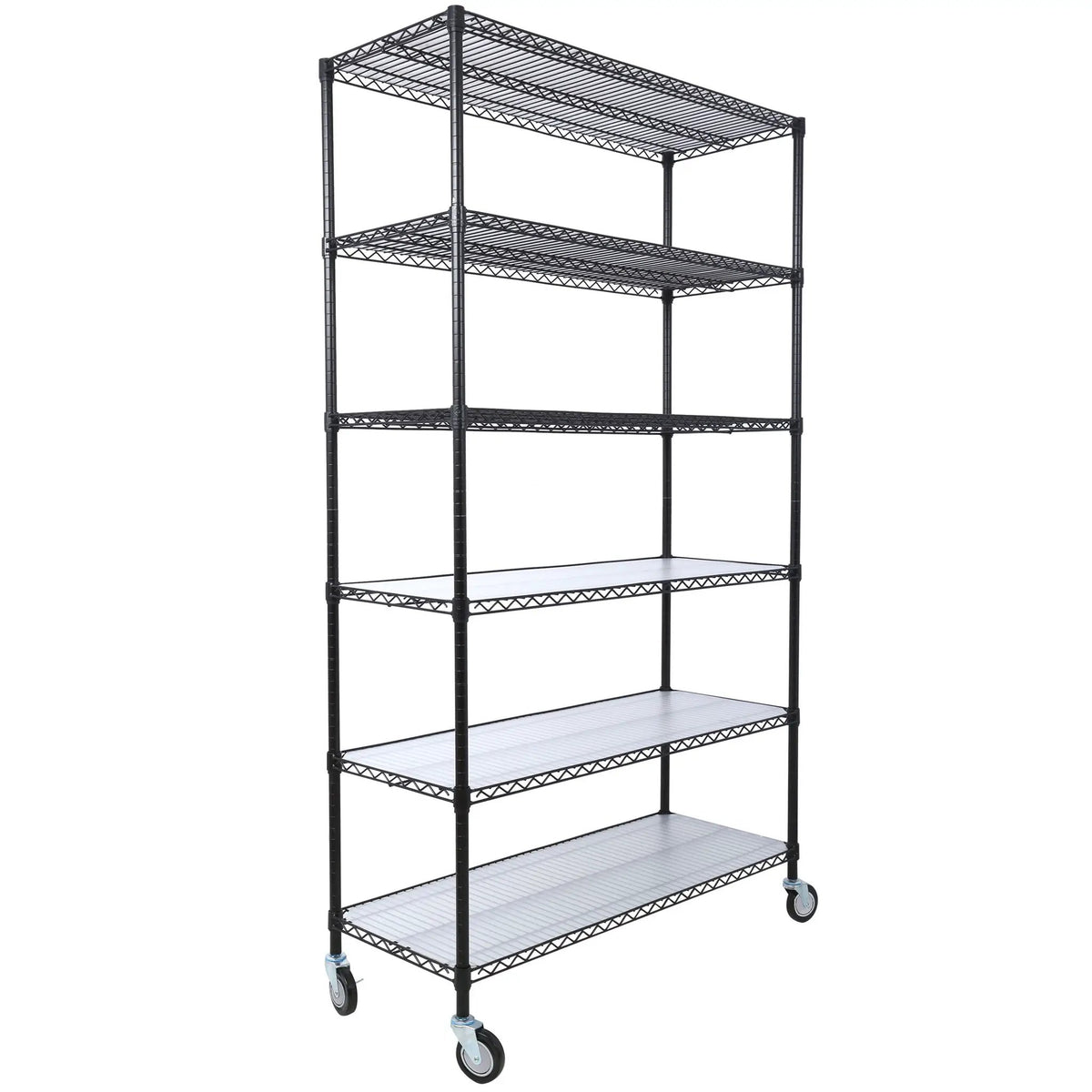 6 Tier Wire Shelving Unit | 6000 Lb Capacity | NSF Metal Rack | Adjustable Shelves