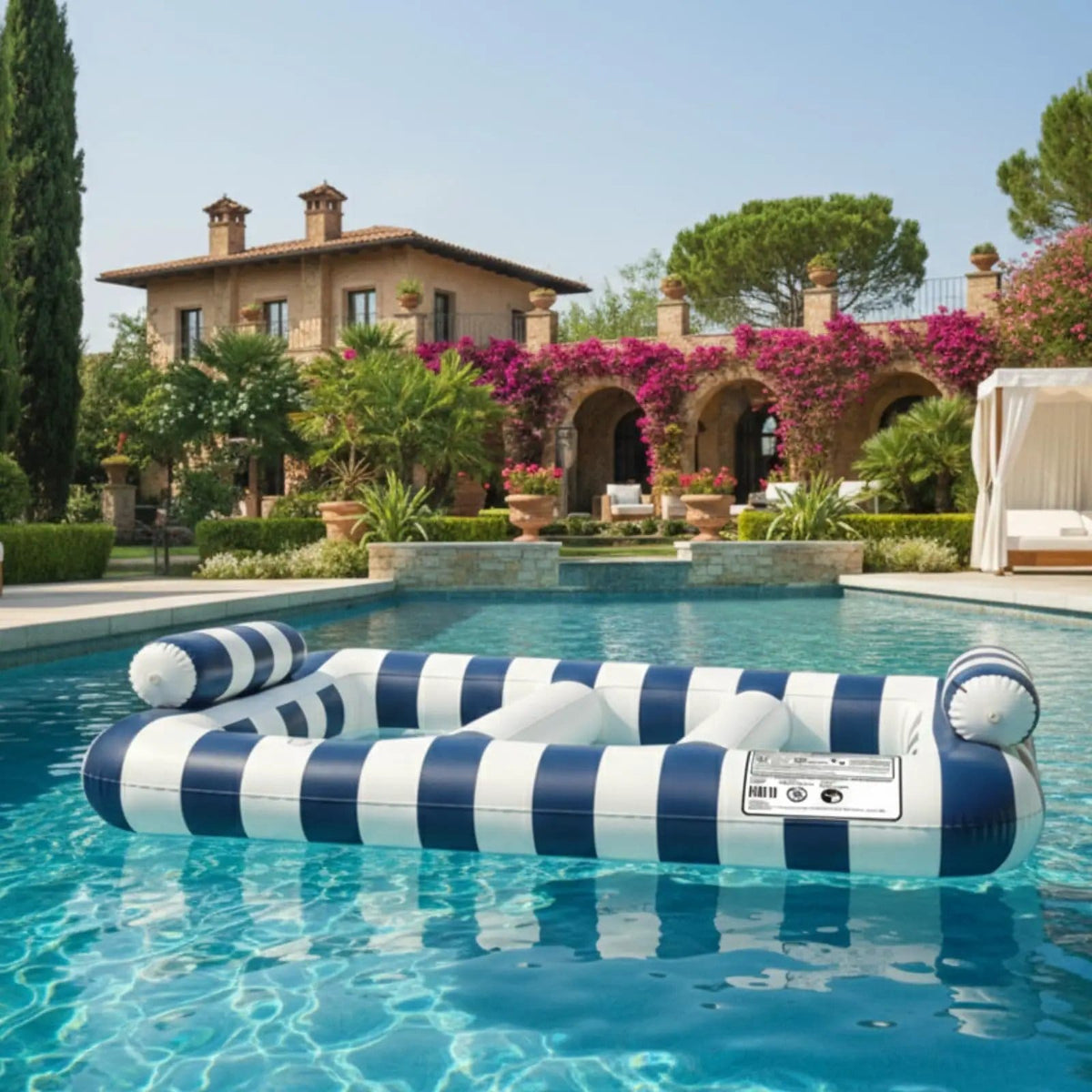 Navy Blue Twin Hammock Pool Float | Pool Lounger | Home Decor | Gift Ready