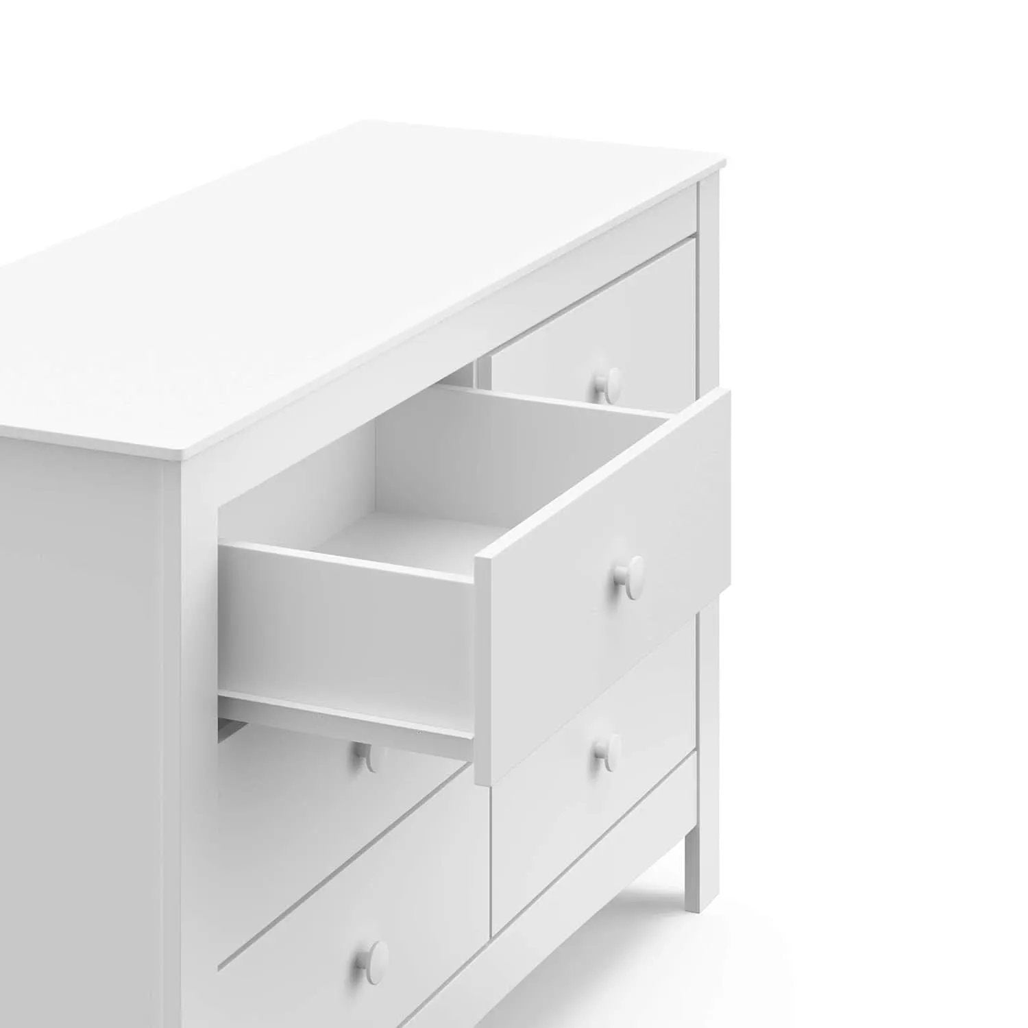 Noah White Six Drawer Dresser GREENGUARD Gold Certified from PriceLows™