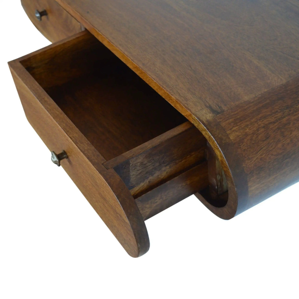 London Floating Console Console Table | 31.5 x 12.6 x 5.91 in | Mango Wood | Chestnut