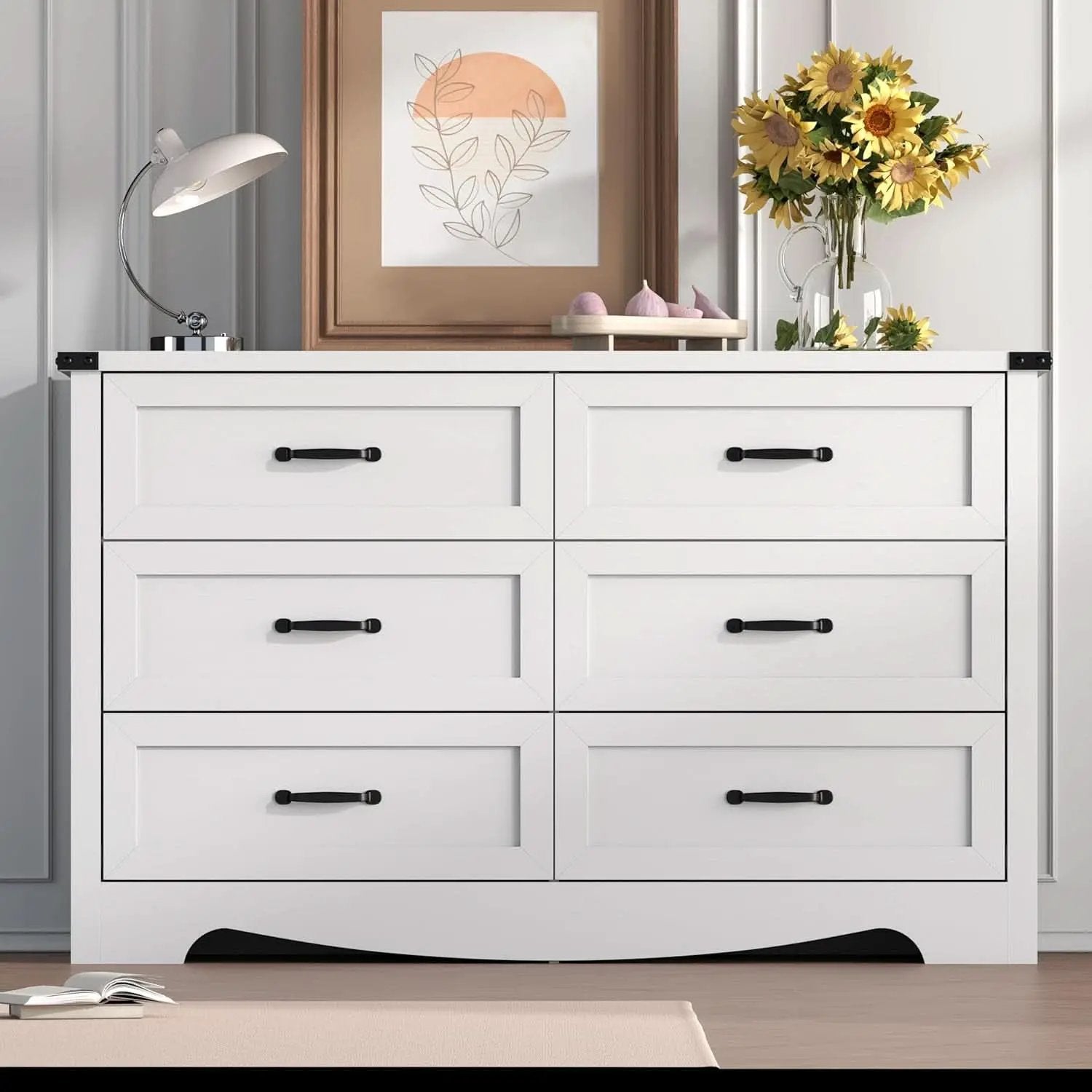 Six Drawer Dresser FortySevenInch Television Console from PriceLows™