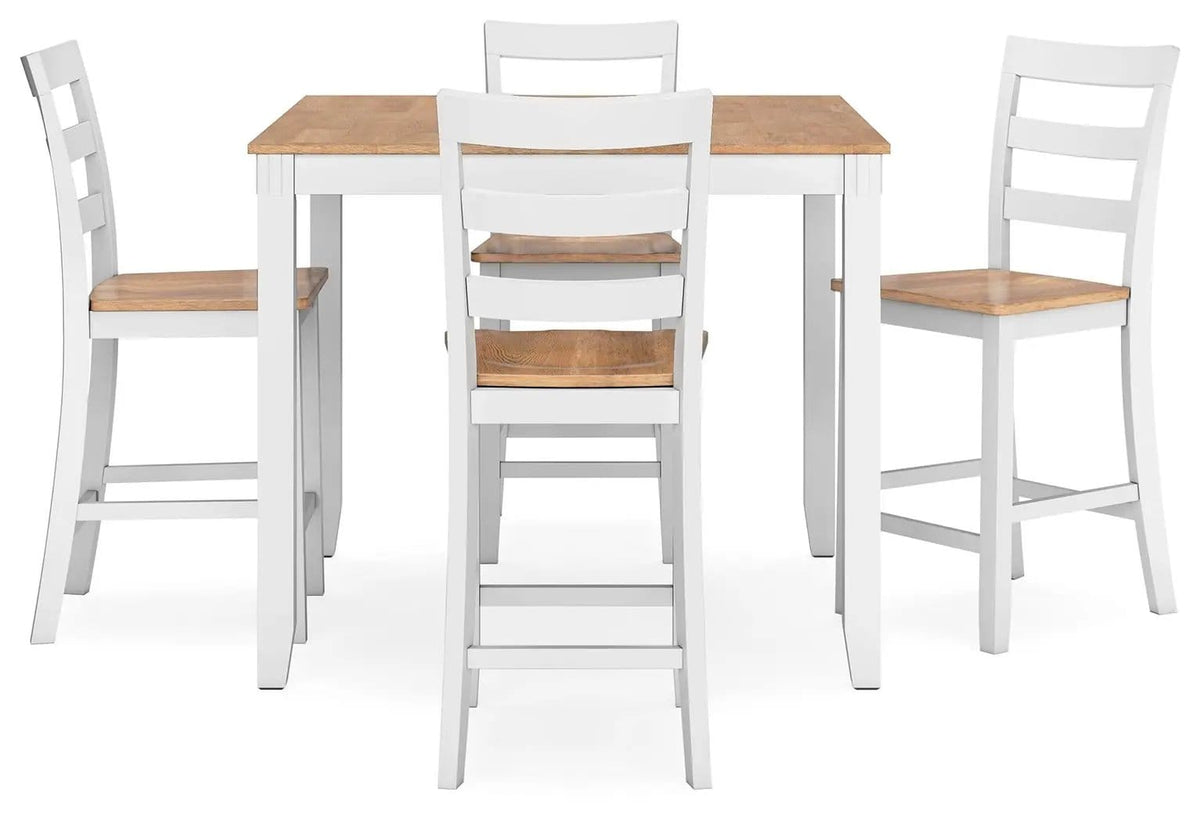 Gesthaven Dining Room Counter Table Set | 2 Pieces | Wood | Dining Room
