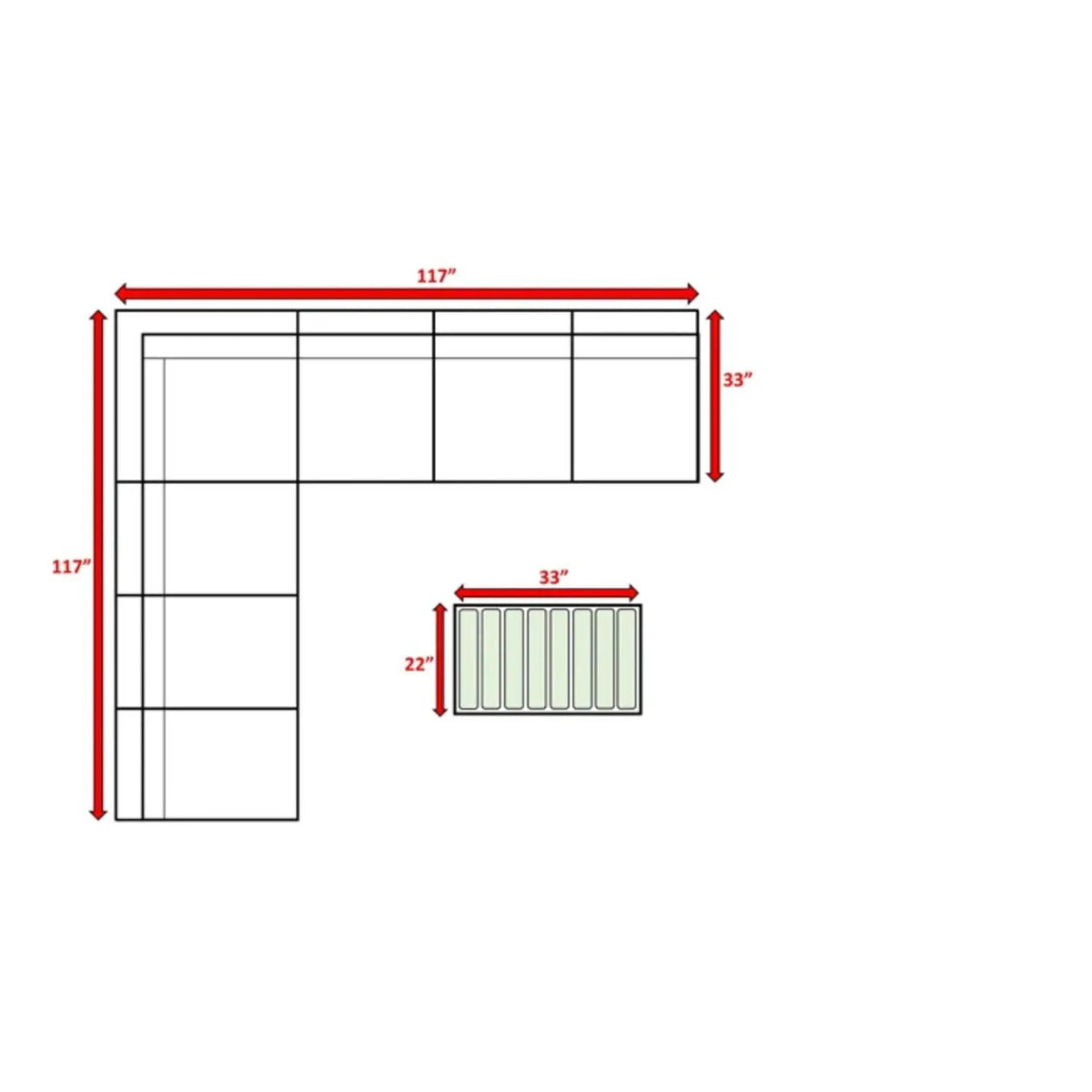 Wicker Sectional Sofa Set | Rustproof Aluminum Frame | Oversized Comfort | Weather-Resistant Wicker