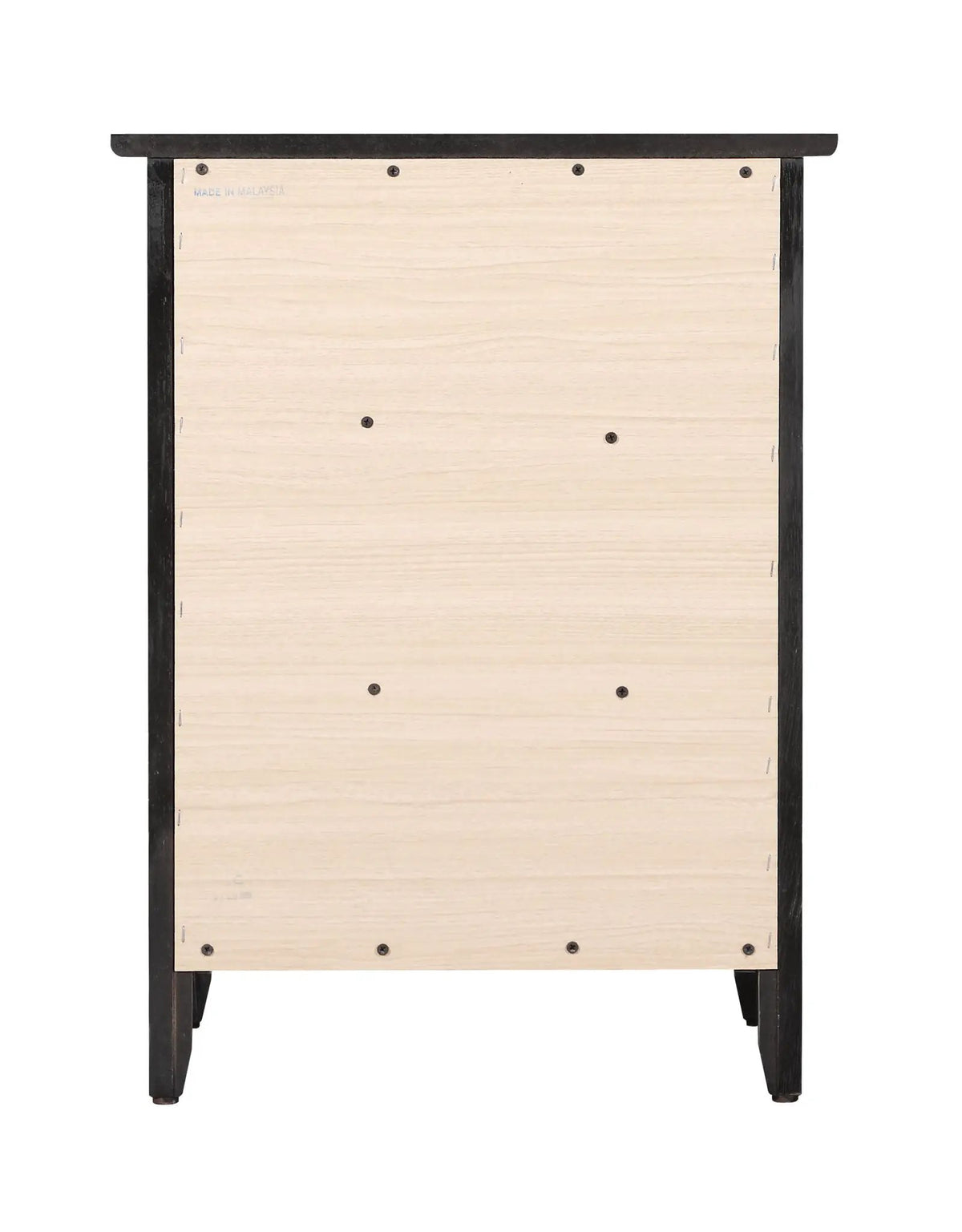 Nightstand | 3 Drawer | Real Wood Veneer | Nickel Hardware
