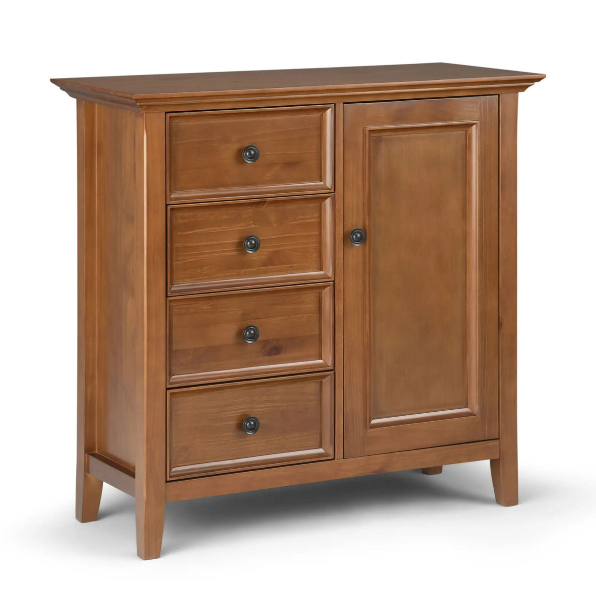 Amherst Storage Cabinet | Medium Handcrafted Solid Wood | NC Lacquer Finish | Multipurpose Storage