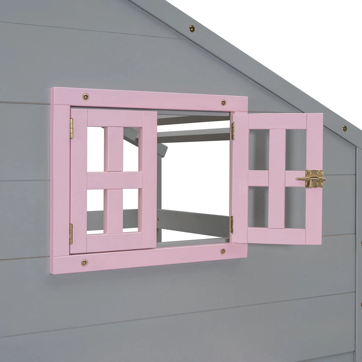 Bunk Bed | Pitched Playhouse Roof | Integrated Storage Drawers