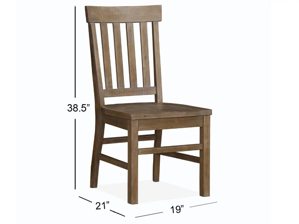 Tinley Park Dining Side Chairs | Set Of 2 | Dove Tail Gray | Classic Wood Seat