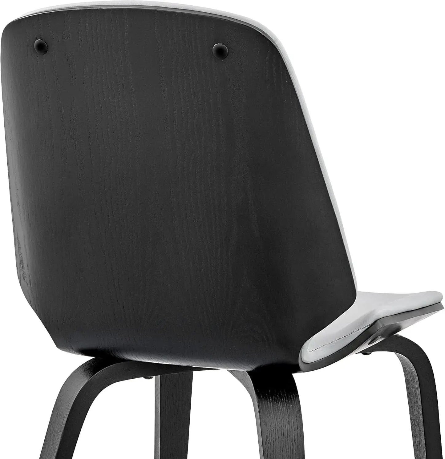 Gray Faux Leather Accent Dining Chair For Kitchen Table from PriceLows™