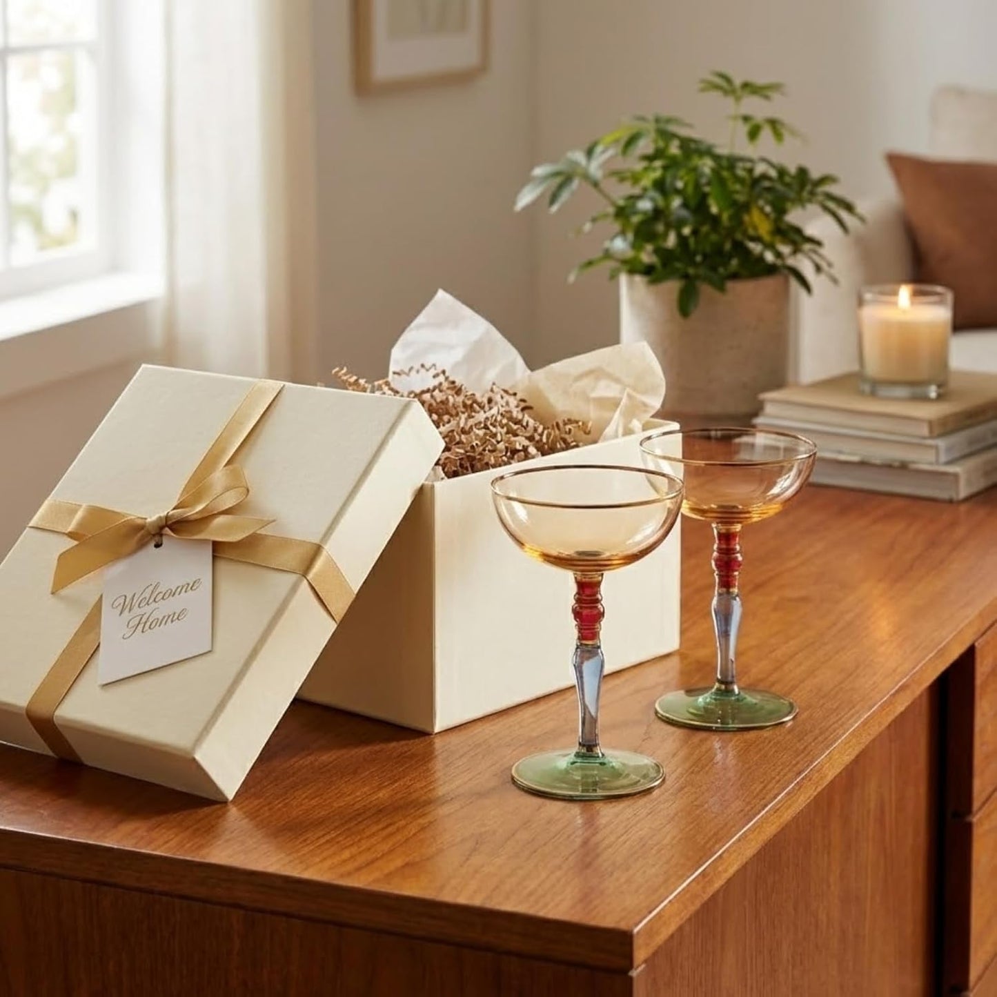 Khen Ravello Coupe Glassware - Set of 2 from PriceLows™