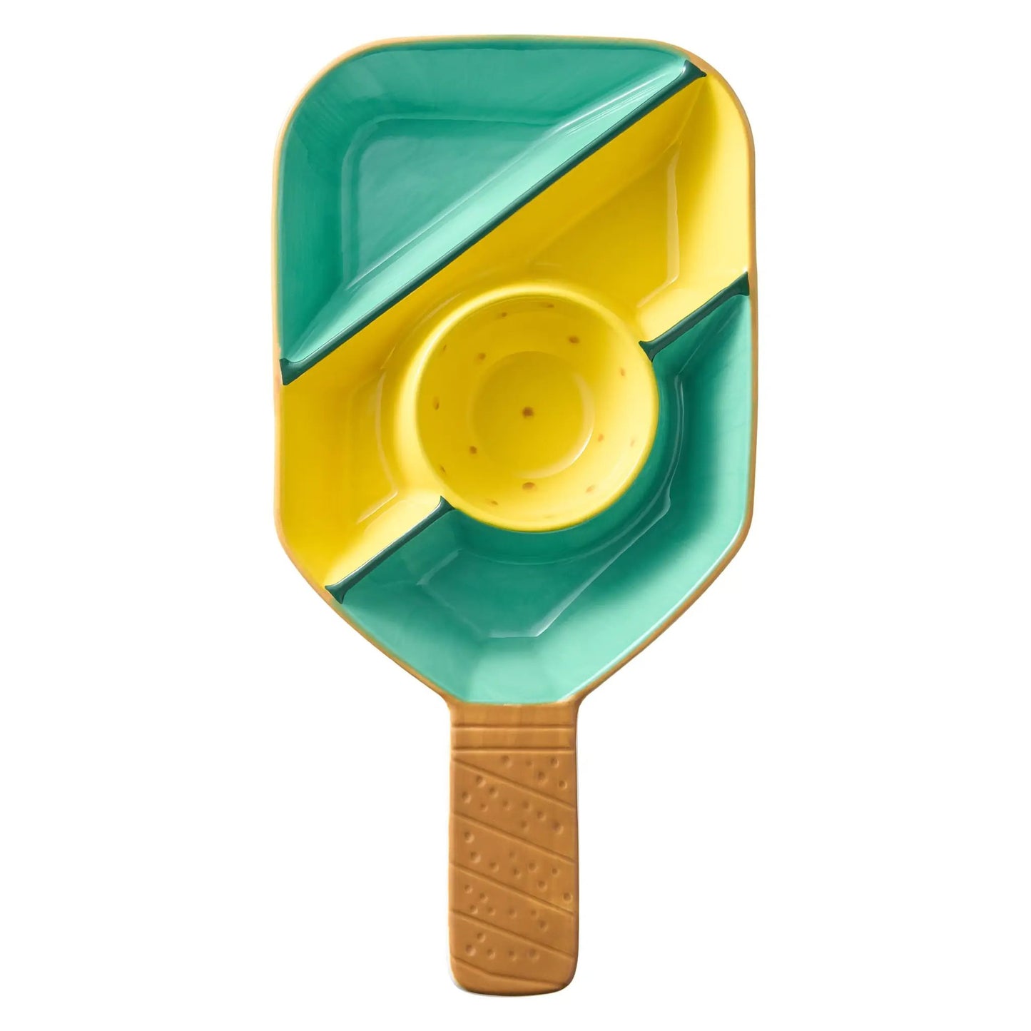 Khen Ceramic Pickleball Dish | Paddle Shaped Serving Tray Platter Decorative Tableware from PriceLows™
