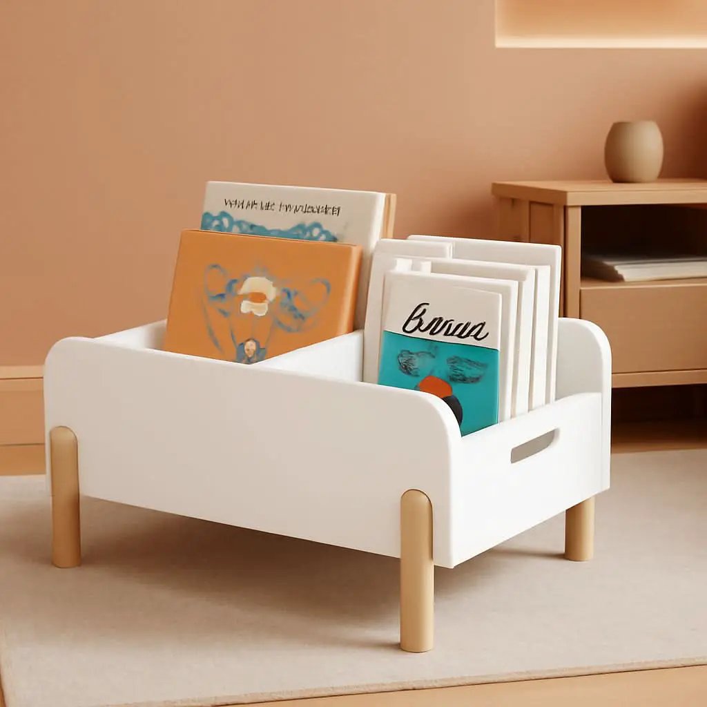 Montessori Toddler Bookshelf With Adjustable Dividers from PriceLows™