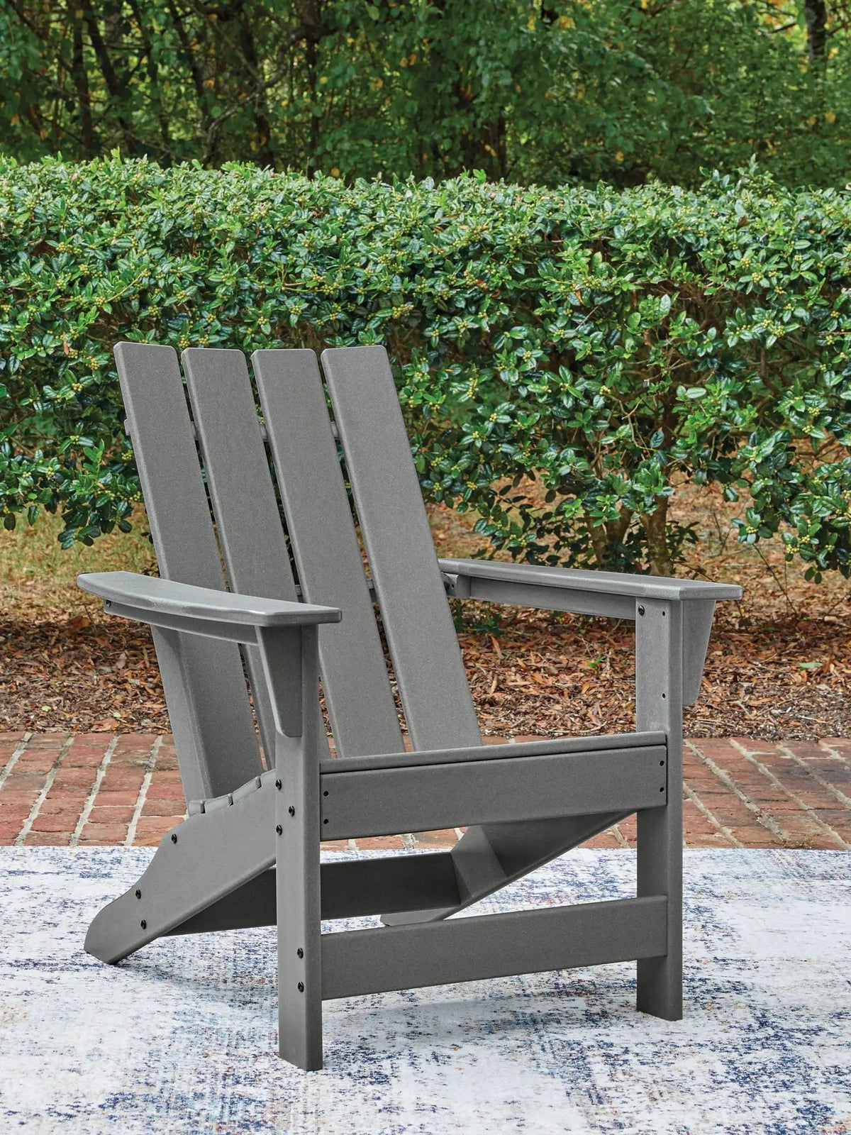 Cove Beach Adirondack Chair | Gray | 21.5 Inch Seat Width | 18 Inch Seat Depth