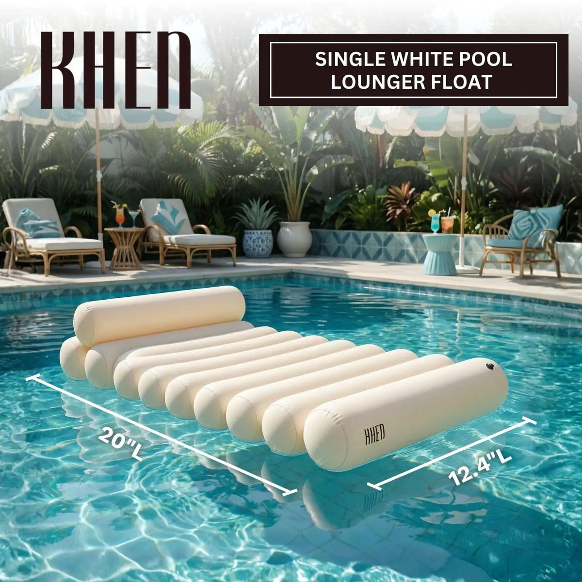 Bubble White Pool Lounger | Home Decor | Gift Ready