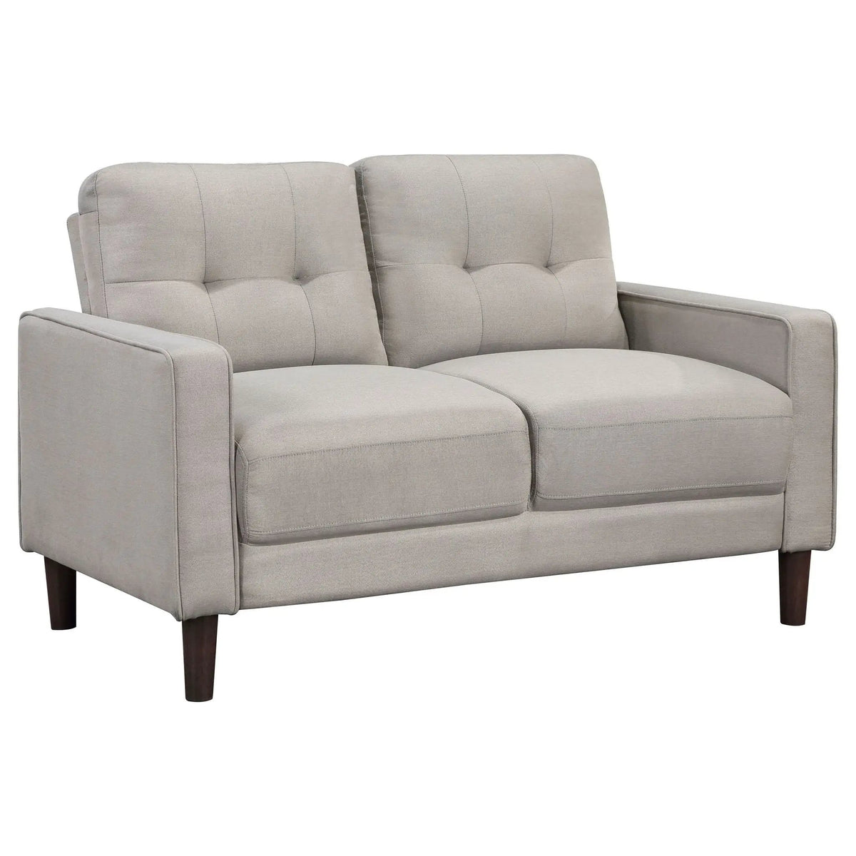 Bowen 2-piece Upholstered Track Arm Tufted Sofa Set | 2-Piece Set | Fabric | Beige