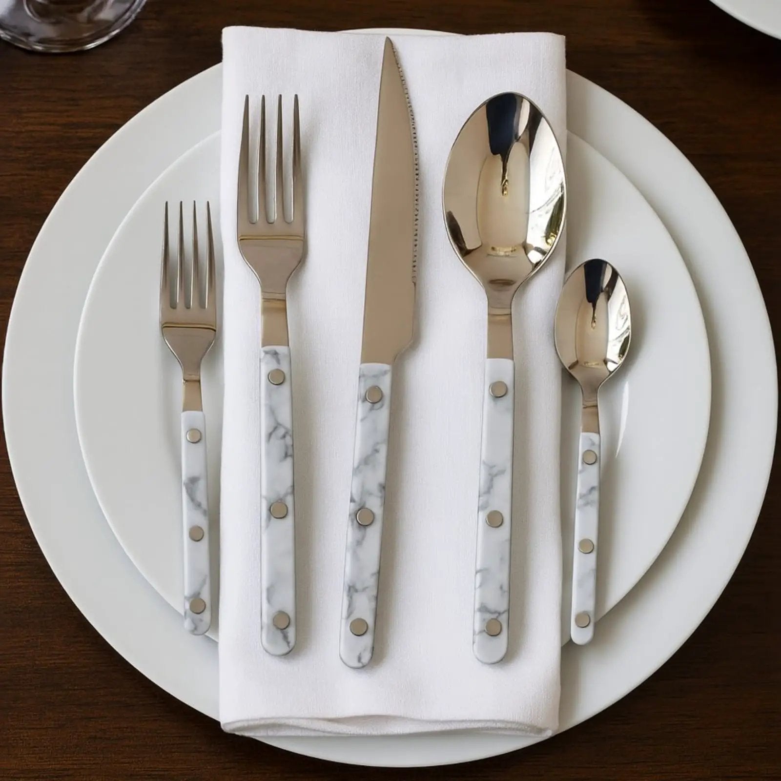 Khen 20-Piece Cutlery Set – Includes Dinner Knives, Forks, Spoons from PriceLows™