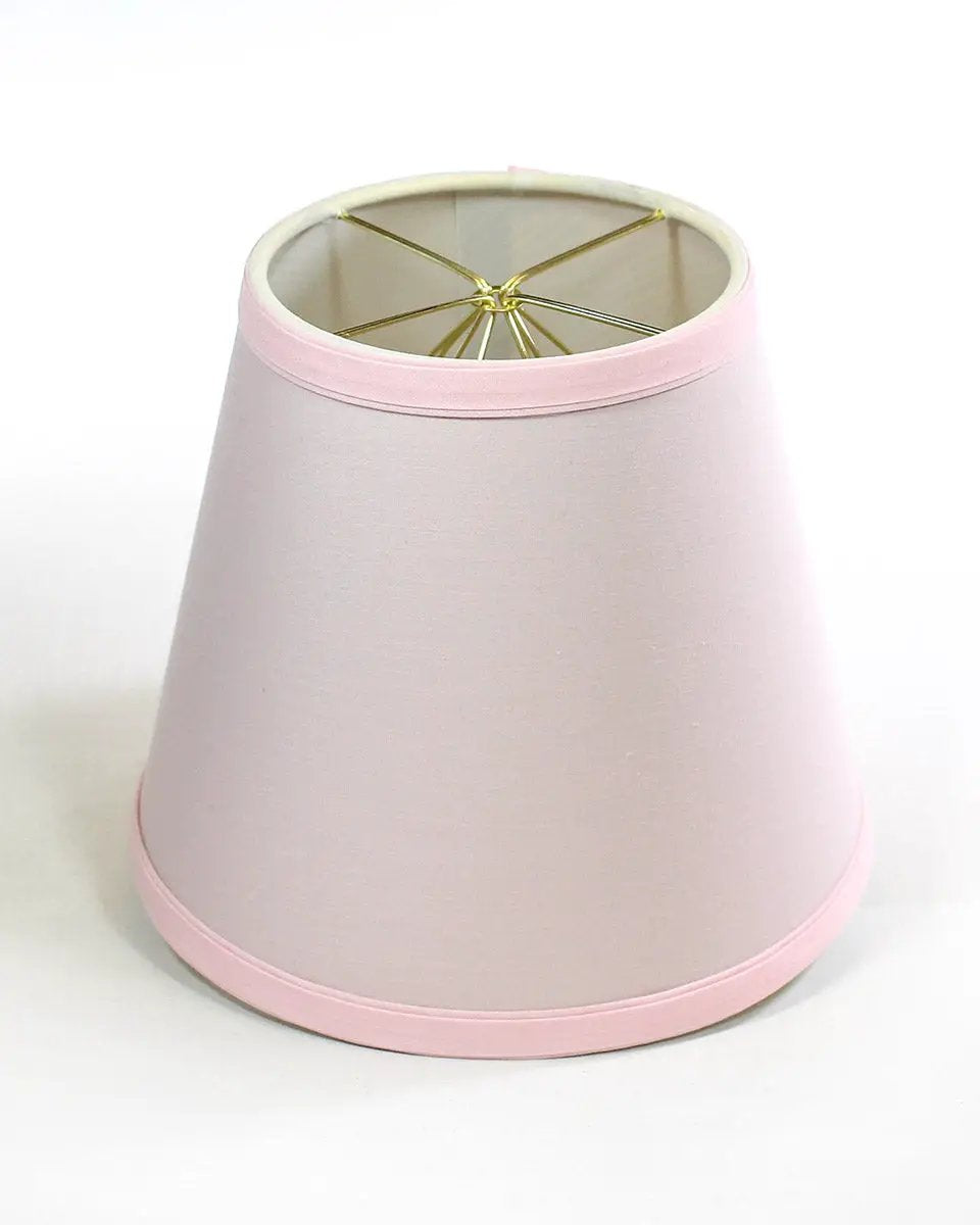 Lamp Shade | Premium Linen | Clip On Mount | 8 X 7 Inches Pale Dogwood Pink