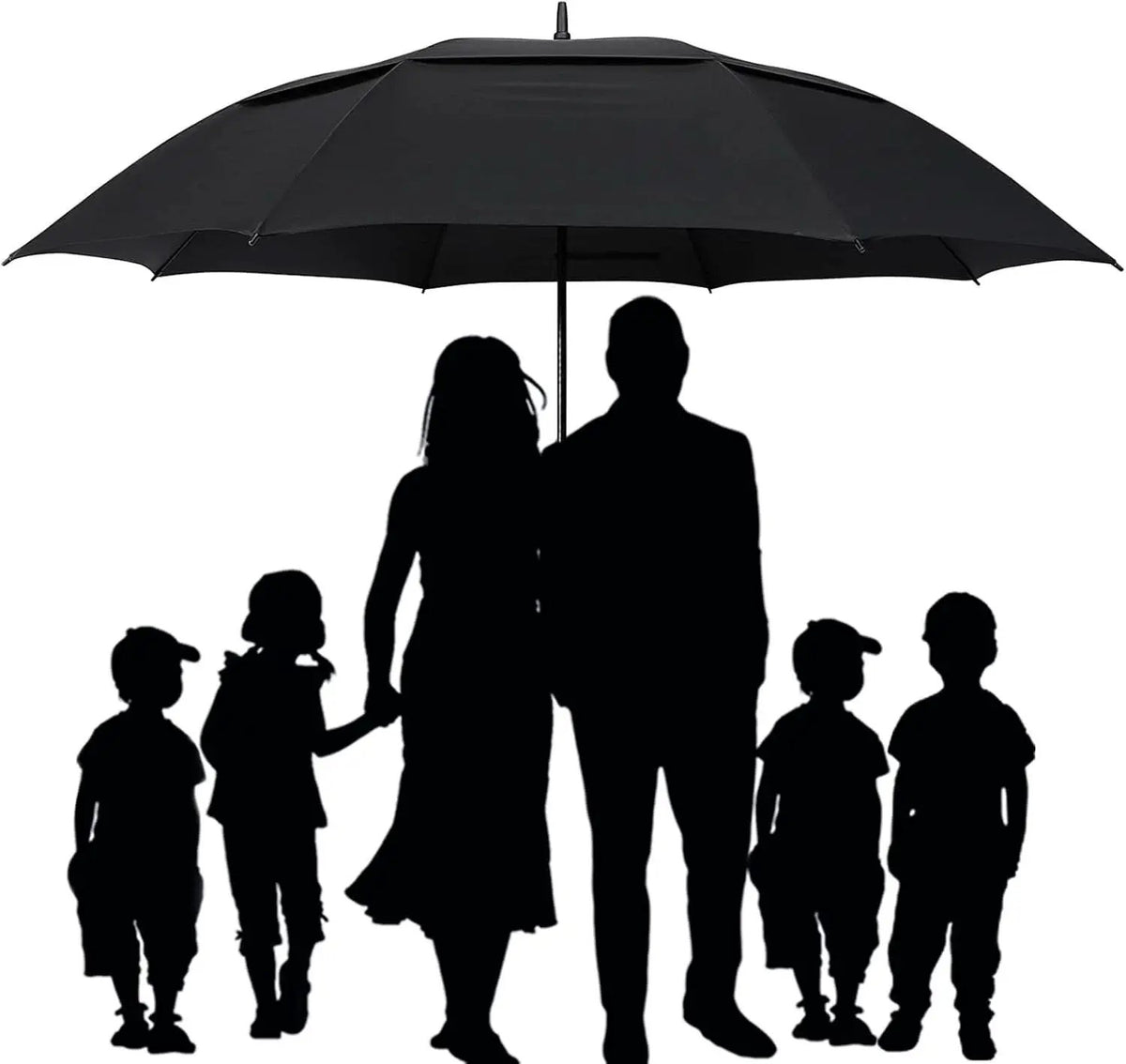72 Inch Windproof Golf Umbrella Auto Open Double Canopy from PriceLows™