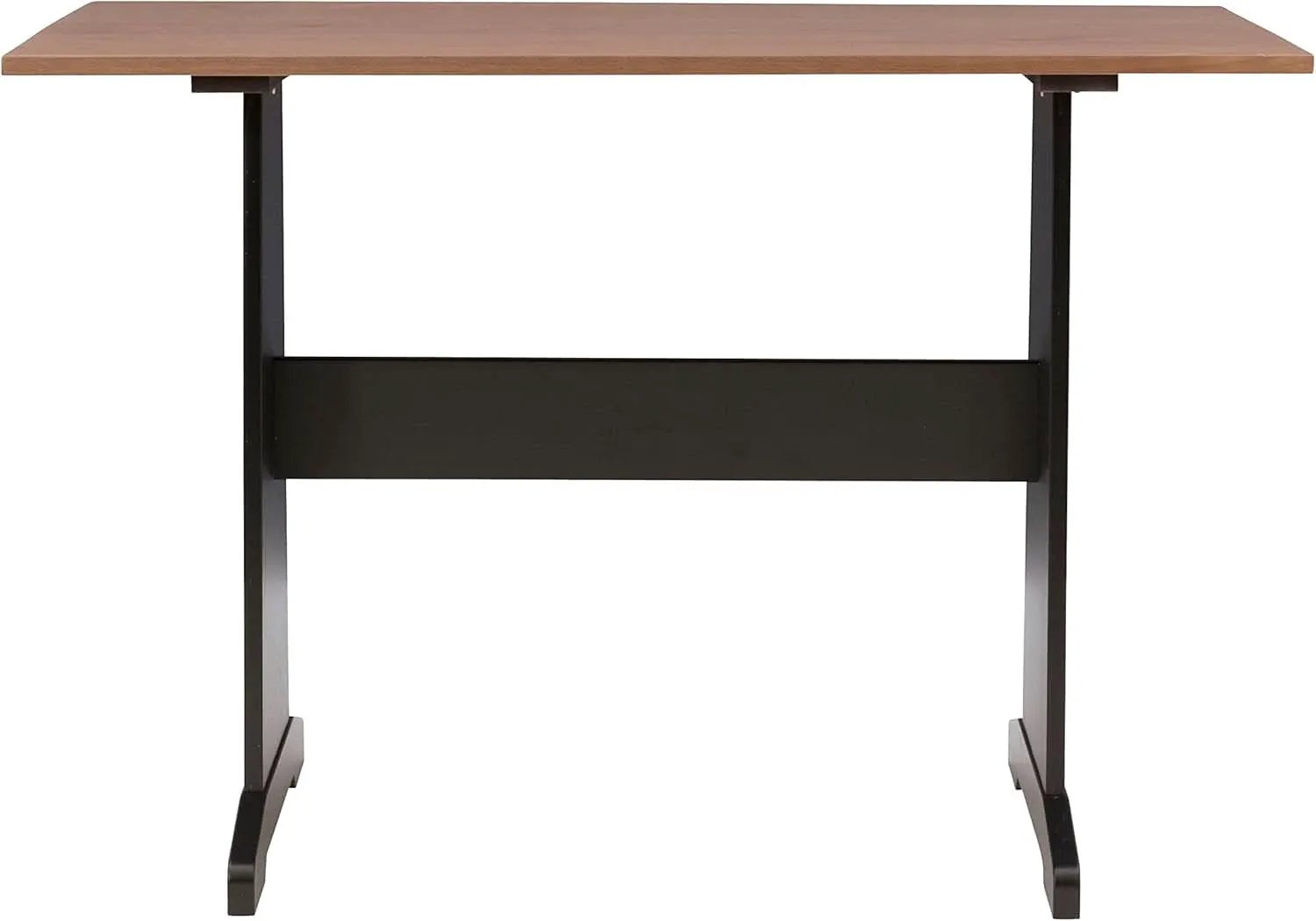 Black Pecan Five Seat Dining Set With Storage Benches from PriceLows™